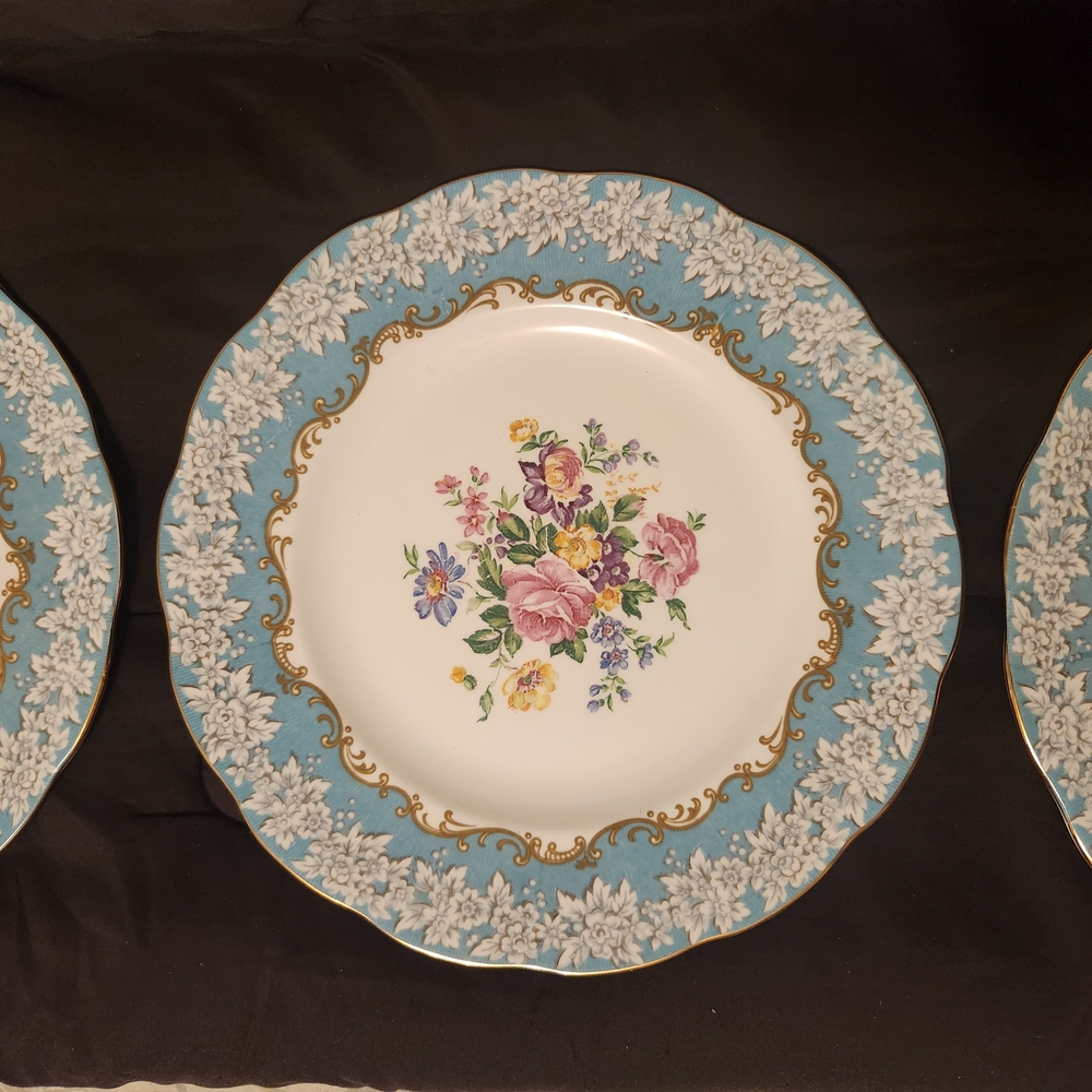 Royal Albert Blue and White Floral Dinnerware Set